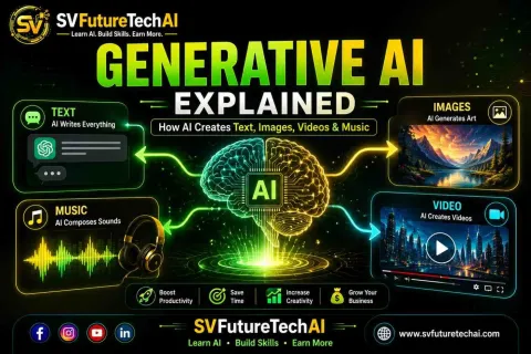 Generative AI Explained: How AI Creates Text, Images, Videos, Music, and More